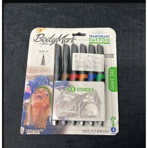 Bic BodyMark Temporary Body Markers NIB 6 Pack